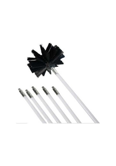 Createtech Ve Temizleme Tahrikli Süpürme Naylon Matkap Kiti Fırçası Elektrikli Döner Çubuklar Baca Aletleri A İn