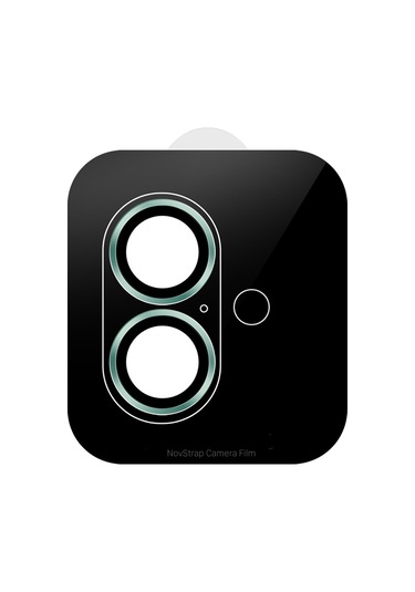 Novstrap İphone 16 / İphone 16 Plus İle Uyumlu Kamera Koruma Lens Koruyucu Cam Uygulama Aparatlı