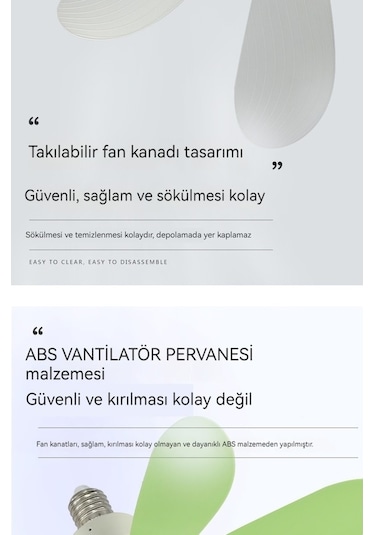 Eternal Luck Pervaneli Uzaktan Kumandalı Zaman Ayarlı Tavan Vantilatörü Lamba 001