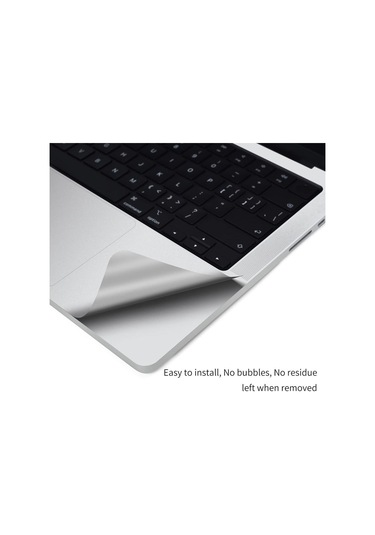 Codegen 14" Macbook Uyumlu Air M1 A2442 Silver Trackpad Koruyucu Sticker Etiket