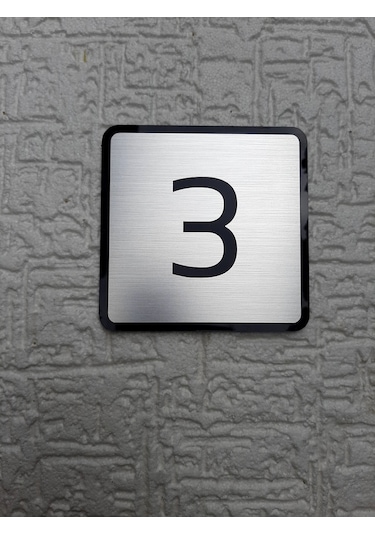 Modern Tasarım Kapı Ve Birim Numarası - Apartman - Ofis -Iç Mekan