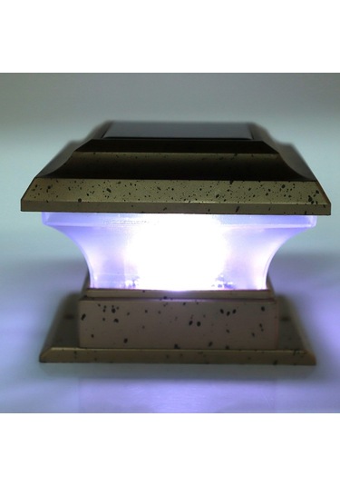 Yaozixa Güneş Enerjili Bahçe Işığı Dış Mekanlı Ip44 Su Geçirmez Abs Malzeme Led Akıllı Otomatik Açma Beyaz Işık Balkon, Çit, Peyzaj Işığı