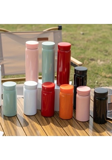 Trendooze Cloud011 Siyah 300ml Paslanmaz Çelik Termos, Vakumlu Sızdırmaz Kapaklı Hediye Edilcek Siyah