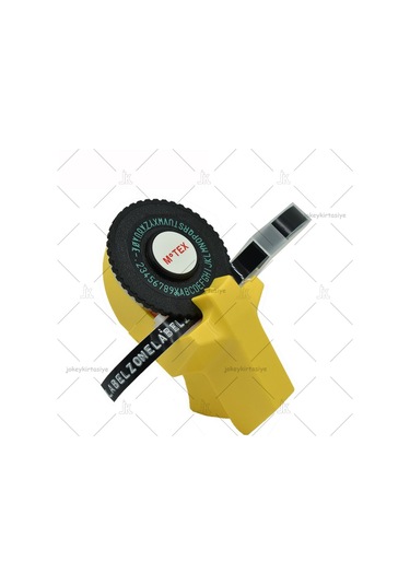 Motex Sarı-3D Kabartma Yazı Yazma ve Etiketleme Makinası + 1 Siyah Şerit