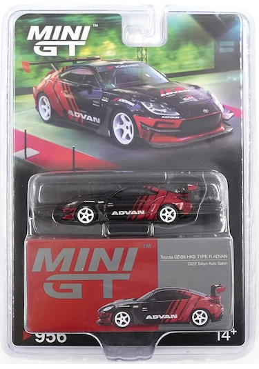 Mini Gt 956 1/64 Toyota Gr86 Hks Type R Advan 2022 Tokyo Auto Salon - Blister Paket