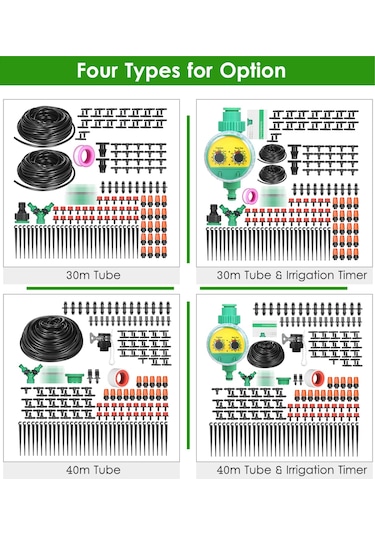 Çok Renkli Bitki Sulama Damla Sulama Kiti Nozullar Ile Diy Sulama