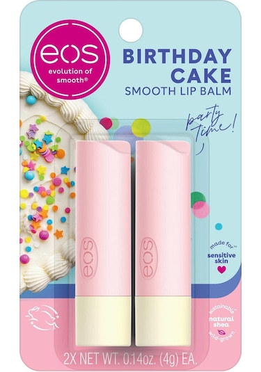 Eos Birthday Cake Lip Balm 2 x 4 G