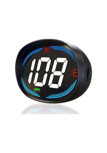Elmpaly Hud Gps Araç Baş Üstü Göstergesi Mph Hız Göstergesi Pusula Aşırı Hız Uyarısı Tüm Araçlar