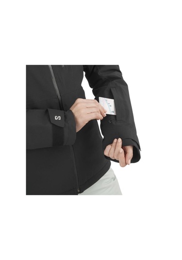 Salomon Salomon Hıghland Jacket W Kadın Kayak Ceketi Siyah 27412 Siyah