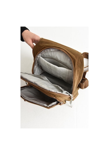 Ultra Hafif Kadın Sırt Ve El Çantası Taba Model: 571-5a - Taba