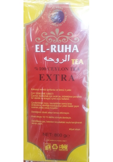 El-Ruha Orjinal Seylan Çayı 800 G