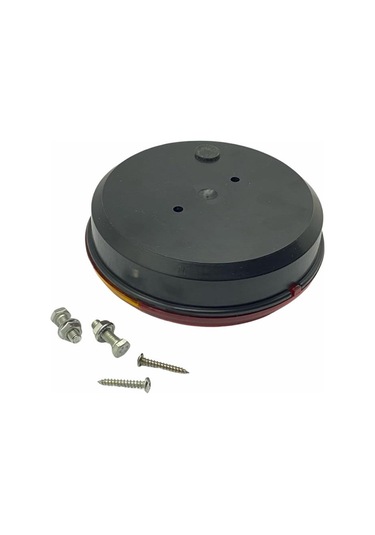 Çerkez 24v Stop Lambası Yuvarlak Ledli 3 Fonksiyonlu Sarı-kırmızı 140 50 Mm