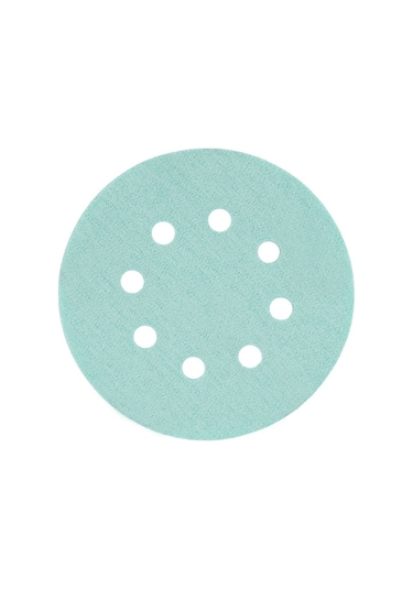 Yeşil Esnek Cırtlı Disk Zımpara 125 Mm 8 Delikli 400 Kum