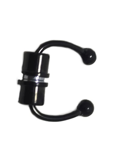 Mıknatıslı Paslanmaz Çelik Septum Piercing Black Altın