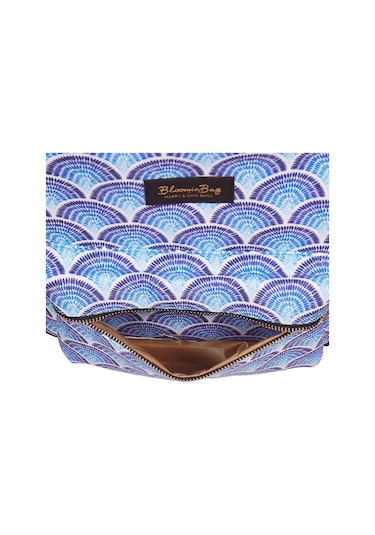 Bloominbag Calm Waves 13-14 İnç Laptop / Macbook Sırt Çantası Mavi - Beyaz