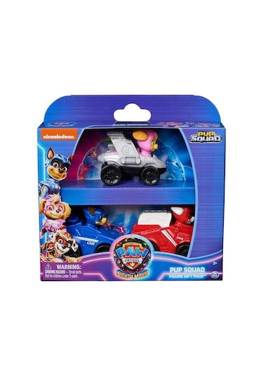 Paw Patrol Pup Squad 3'lü Mini Figür Araçlı Seti
