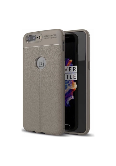 One Plus 5 Deri Görünümlü Lux Niss Silikon Kilif 457551077