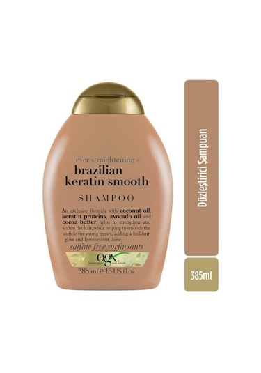 OGX Düzleştirici Brazilian Keratin Smooth Şampuan 385 ML
