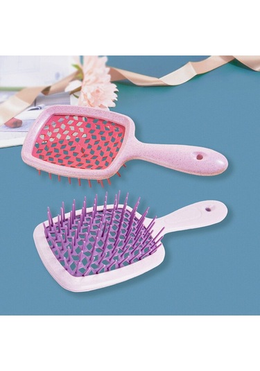 Adet Geniş Diş Hava Yastığı Saç Tarak Kadın Kafa Derisi Masaj Tarak Islak Kıvırcık Saç Fırçası Oyma Ev Salon Kuaförlük Araçları