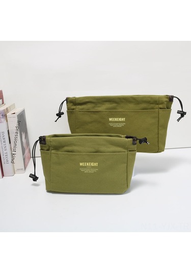 Geekyou Dayanıklı Kumaş Seyahat Organizer Çantası - Makyaj, Tıbbi Malzeme Ve Anne Gereçleri İçin Taşınabilir Depolama Çanta Küçük Boy, Bej