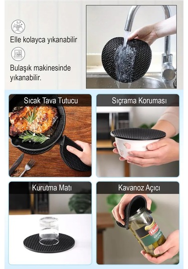 2'li Yuvarlak Silikon Nihale - Siyah Kırmızı Silikon Diğer