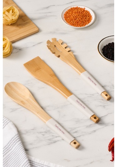 Crick Crack Harmony 3 Parça Ahşap Servis Seti Taupe