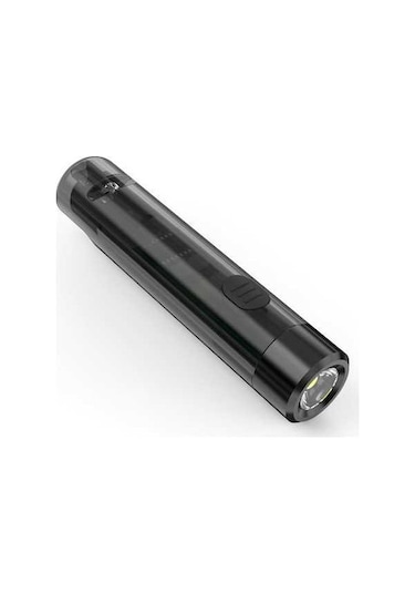 Novahub Siyah Anahtarlık Led Feneri, 7 Işık Modu, Type-c Hızlı Şarj, Su Geçirmez Darbeye Dayanıklı, 200mah Pil, Mini Taşınabilir Led Fener Siyah