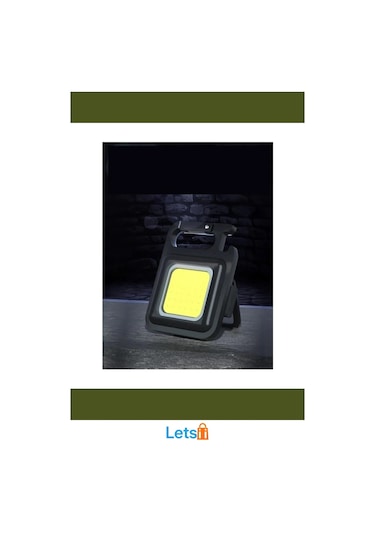 30 Led Mıknatıslı Şarjlı Mini Anahtarlık Flash Kamp Lambası Çok Renkli