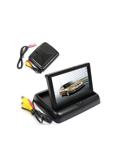 Kameralı Park Sensörü 4.3 Kapanır Monitör Micro Kamera