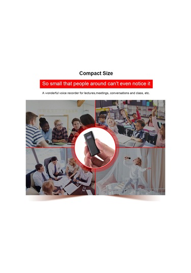 Teltree 8gb Siyah Akıllı Ses Kontrollü Kayıt Cihazı - Led Ekranlı, Yüksek Kaliteli Gürültü Engelleme, Usb Aktarımı, Taşınabilir Mp3 Çalar