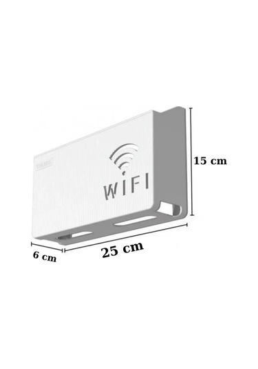 Siyah Pleksi Wifi Kutusu Duvar Asılabilir Sigorta Ve Modem Saklama Kutusu 25x15x6 Cm Diğer