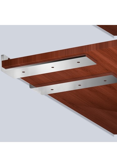 Sones 200mm 5.5mm Kalınlığında Paslanmaz Çelik Üçgen Braket Kitaplık Bölme Plakası