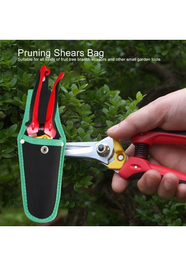 Xiyyadms Zırhlı Kumaş Bahçe Alet Çantası - Budama Makasları Ve Küçük Aletler İçin Taşınabilir Bel Bağcıklı Kılıf