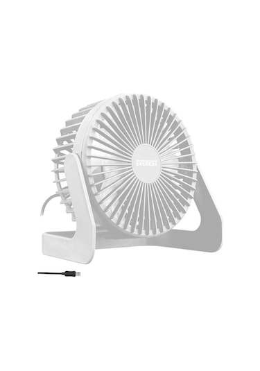 Efn-505 360 Derece Dönüş Taşınabilir Mini Masaüstü Beyaz Usb Fan