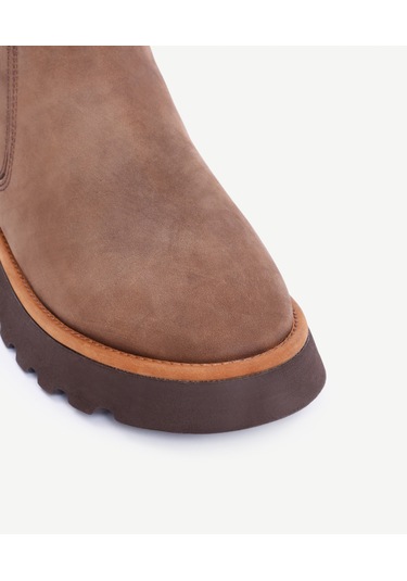 Yargıcı Deri Lastikli İçi Kürklü Bot 25kkay4012x 003 Kahverengi