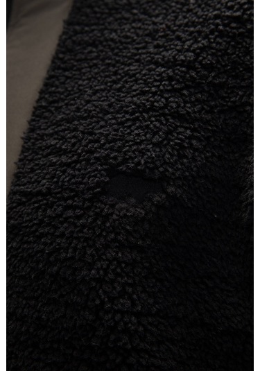 Bomb Si Yah Yarım Fermuarlı Erkek Polar Siyah