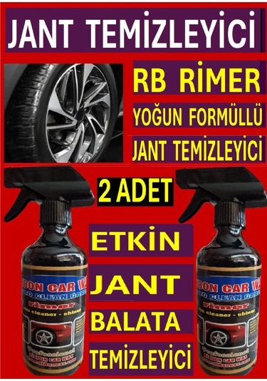 2 Adet Rb Rimer Etkin Jant - Balata Temizleyici 500 Ml