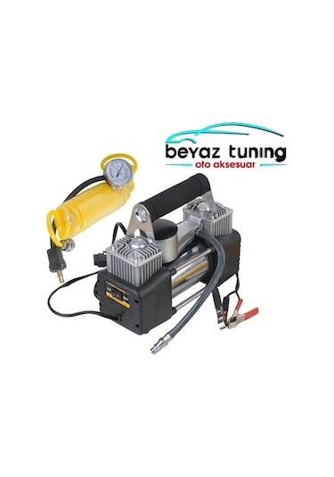 Hava Kompresörü Metal Gövde Profesyonel Çift Pistonlu Çantalı