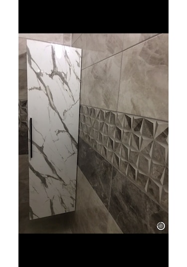 Rmr 3 Lü Banyo Dolabı Takımı 80 Lik Lavabo + Mebran Kapak +