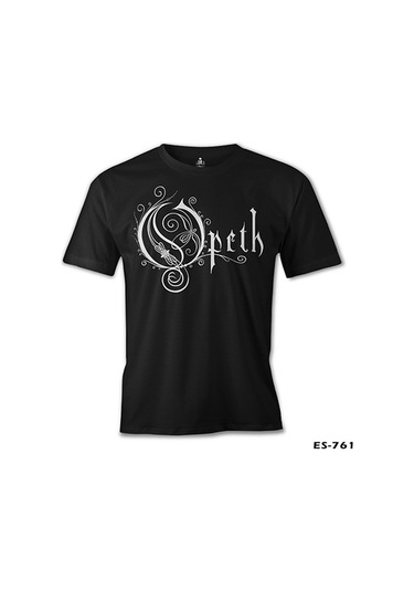 Opeth Logo Baskılı Siyah Erkek Tshirt 001