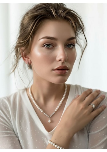 Ethereal Grace Set Gümüş