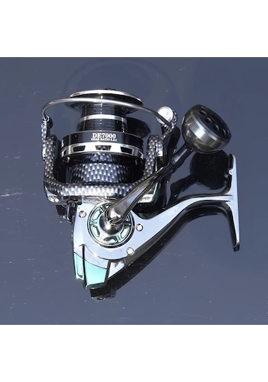 Xuweiwei Tip 8000 Büyük Metal Tekerlekli Balıkçılık Makinesi Yüksek Torklu Alüminyum Spincasting 30kg Fren Gücü Pürüzsüz Çalışma Tuzlu Tatlı Su İçin Ideal