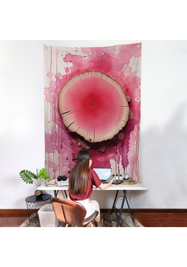 Keşilmiş Kanlı Ağaç Duvar Örtüsü-7653