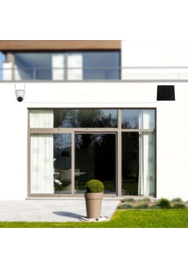 Dream011 Beyaz 7w Güvenlik Kamerası İçin Usb C Portlu 5v 7w Güneş Paneli Ip65 Su Geçirmez Ayarlanabilir Montaj