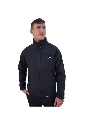 Uniprom Erkek Softshell Mont Mercedes-Benz Amg Siyah