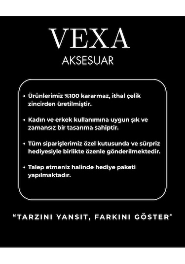 İthal Kararmaz Paslanmaz Slim Örme Zincir Çelik Kolye - Özel Kutulu Gümüş