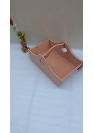 Hobi Dekoratif Sepet HAM Model Ahşap MDF El Yapımı