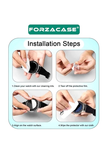 Forzacase Huawei Watch Gt6 Pro 46mm İle Uyumlu Temperli Kırılmaz Cam Ekran Koruyucu - Fc861