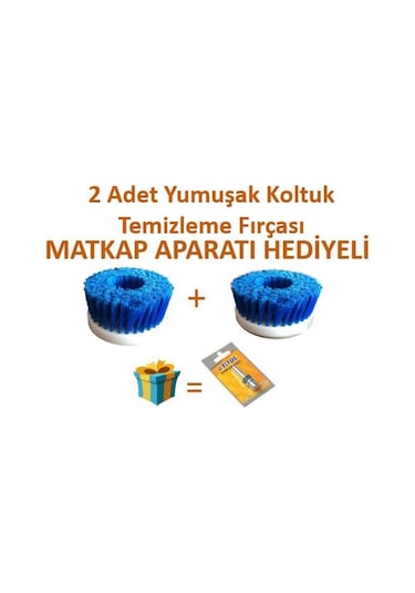 2 Adet Yumuşak Polisaj. Matkap Koltuk Temizleme Fırçası Renkli