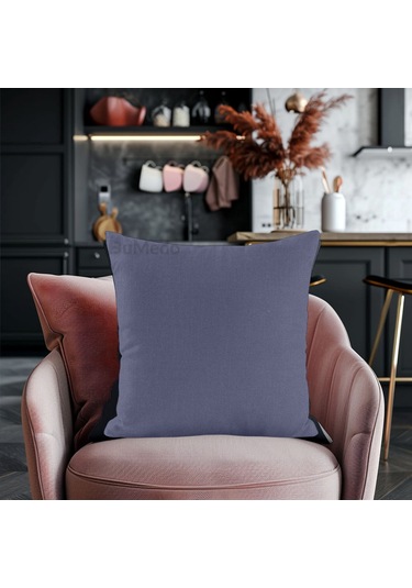 Dekoratif 4'lü Kırlent Yastık Kılıfı Seti - 42 X 42 Cm - Antrasit